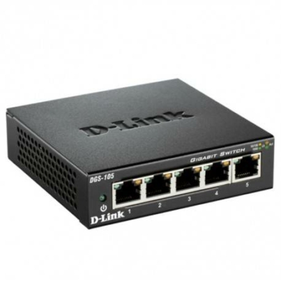 Switch D-Link 5-Port 10_100_1000Base-T Unmanaged Metal Desktop