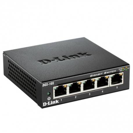 SWITCH D-LINK 5 PORTS GIGABIT METAL/STK 10/100/1000