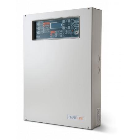 CENTRALE DETECTION INCENDIE 8 ZONES EXTENSIBLE A 20 ZONES AVEC ASSERVISSEMENT INIM